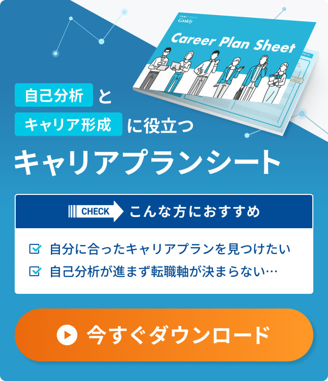 自己分析とキャリア形成に役立つキャリアプランシート